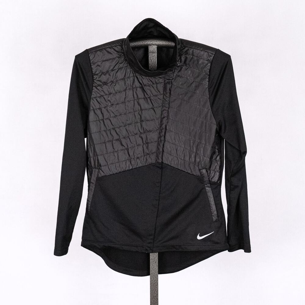 Nike Women's Essential Puffer Panel Running Jacket SZ MEDIUM Athletic Activewear